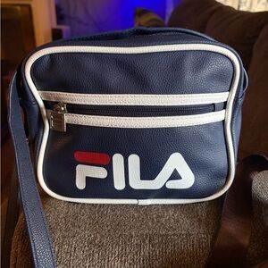 Fila Navy and White Crossbody Bag